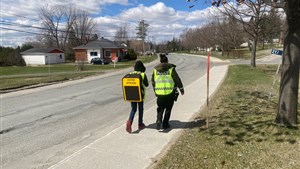 Une opération « radar vivant » réalisée aux abords de l’école ADS à Danville