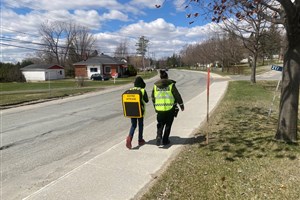 Une opération « radar vivant » réalisée aux abords de l’école ADS à Danville