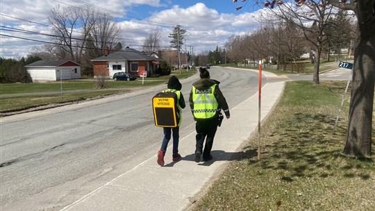 Une opération « radar vivant » réalisée aux abords de l’école ADS à Danville