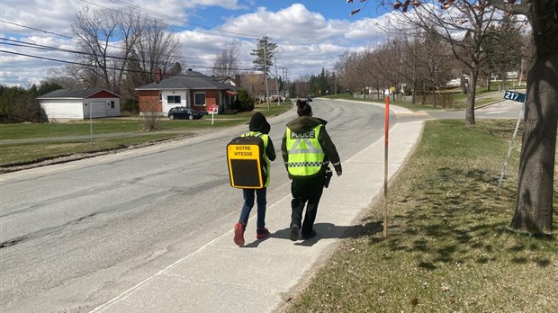 Une opération « radar vivant » réalisée aux abords de l’école ADS à Danville