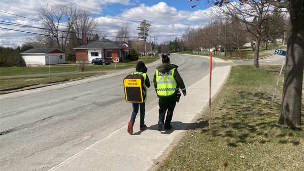 Une opération « radar vivant » réalisée aux abords de l’école ADS à Danville