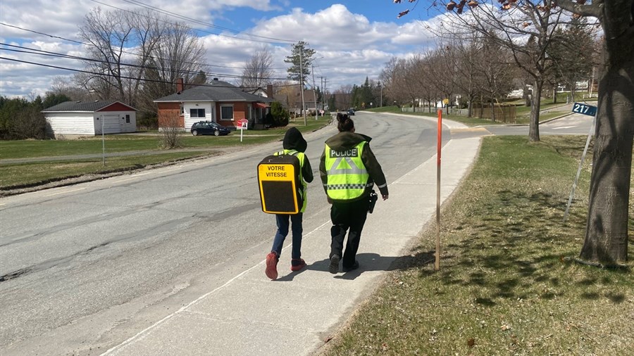 Une opération « radar vivant » réalisée aux abords de l’école ADS à Danville