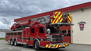 Un nouveau camion-échelle autopompe pour le service de sécurité incendie de Val-des-Sources