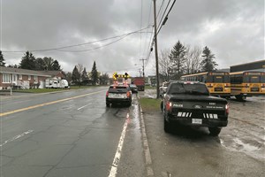La Sûreté du Québec et le Contrôle routier Québec réalisent une opération conjointe dans les Sources