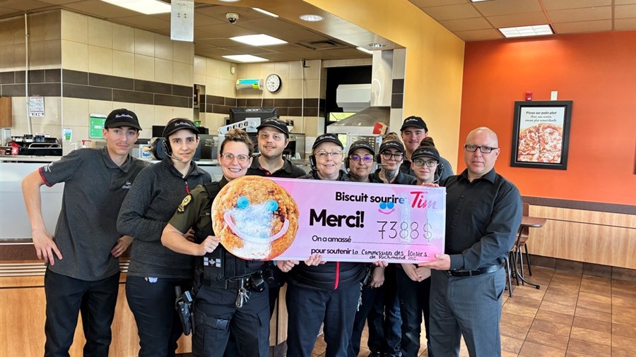 Campagne Biscuit sourire, 7 388 $ amassé pour le camp de jour de Richmond