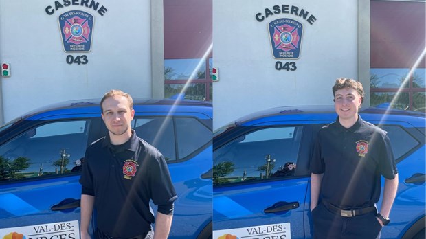 Deux étudiants en appuie au service de protection incendie cet l’été à Val-des-Sources
