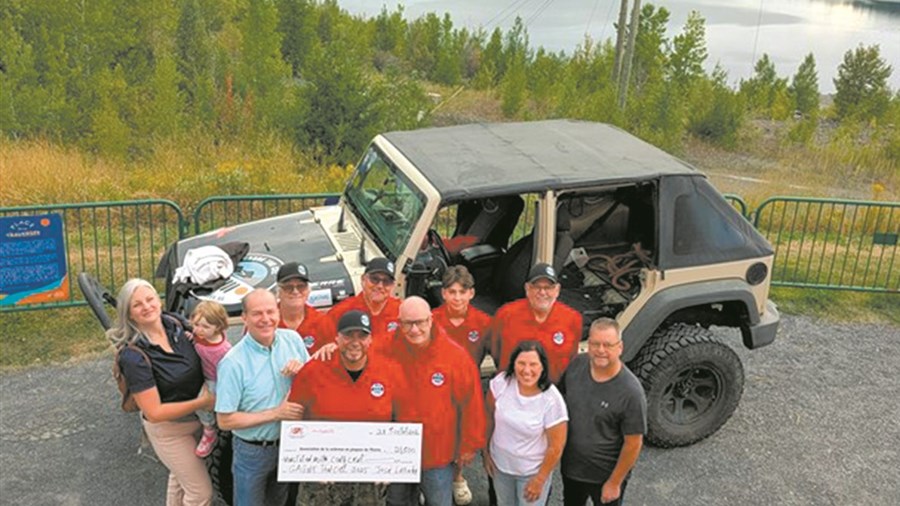 Une « pause » des randonnées en Jeep au cœur de l’ancien puits minier pour « Gagne ton ciel »